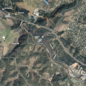 Giba Gorge Hiking Running Map