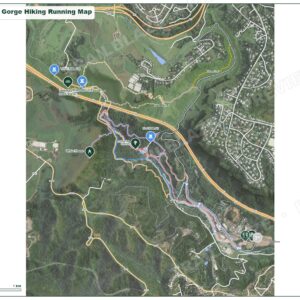 Giba Gorge Hiking Running Map