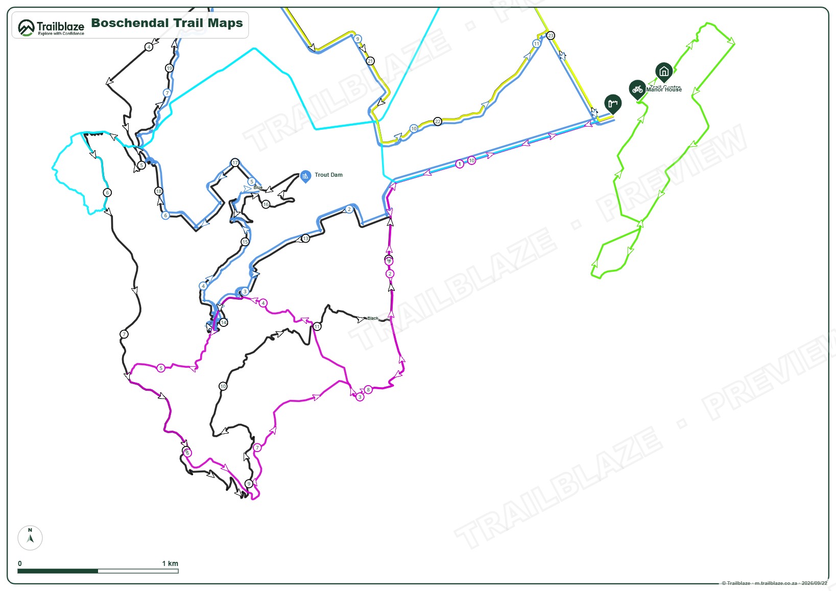 Boschendal Trail Maps - Image 2