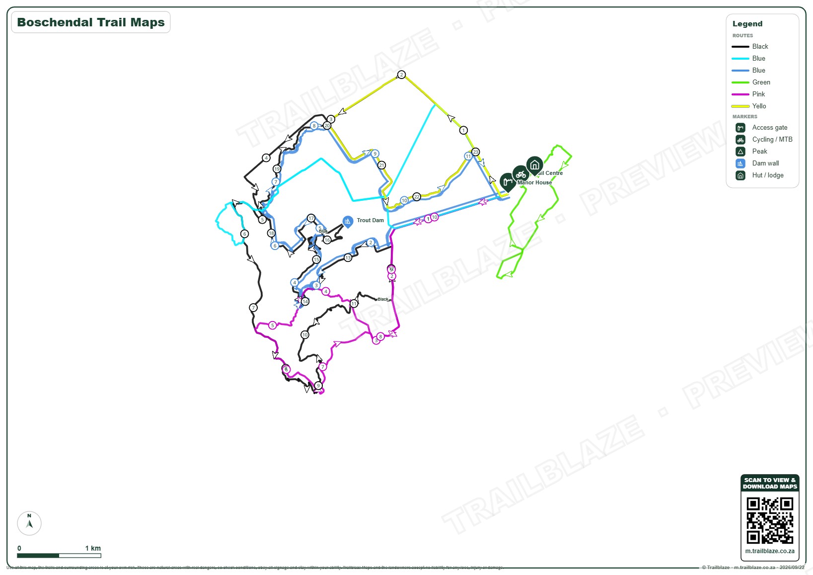 Boschendal Trail Maps - Image 3